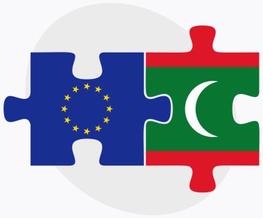 Avrupa Birliği ve bulmaca Bayraklarda Maldivler