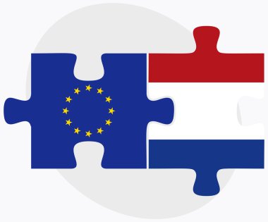 Avrupa Birliği ve Hollanda bayrakları bulmaca 
