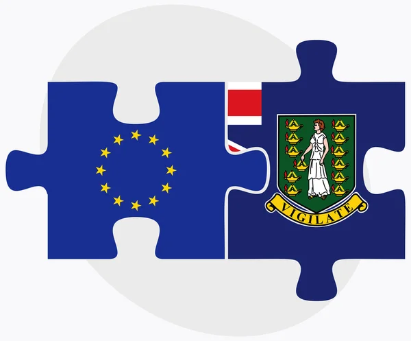 Европейский союз и Виргинские острова (Британские) — стоковый вектор