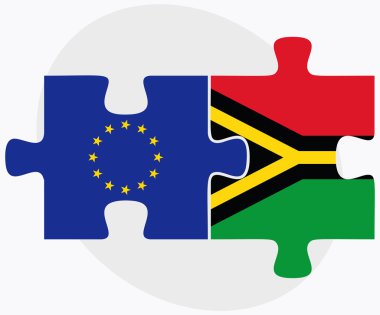 Avrupa Birliği ve Vanuatu bayrakları