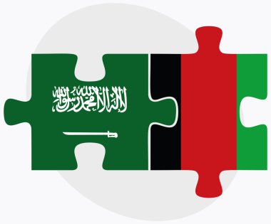 Suudi Arabistan ve Afganistan bayrakları