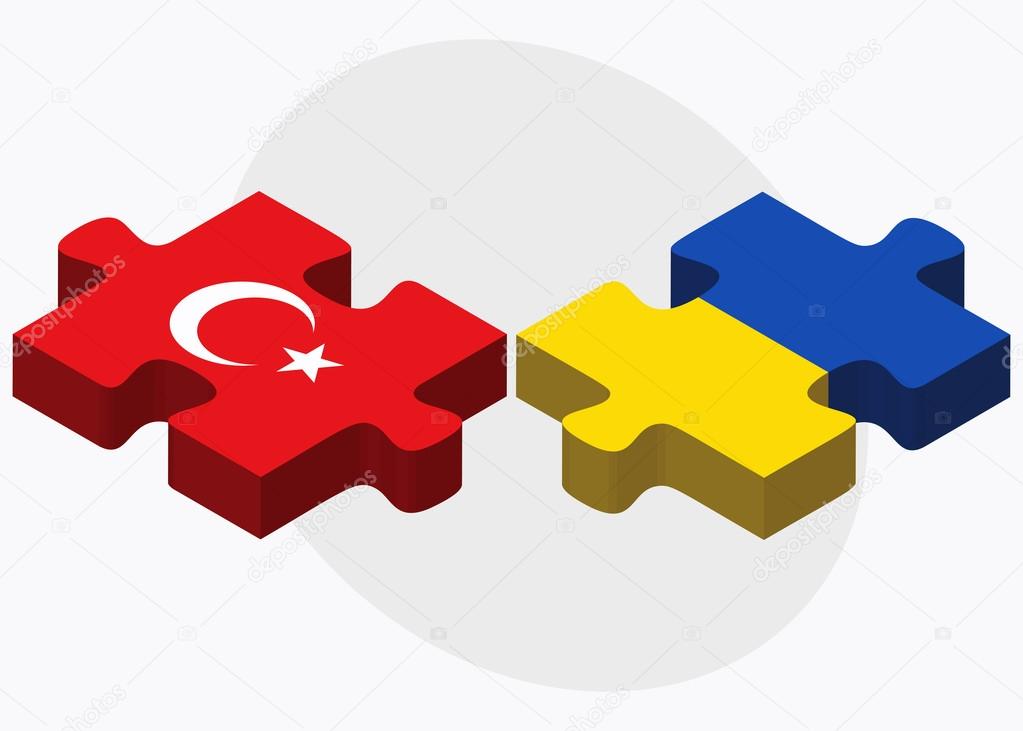 Turkey and Ukraine Flags Stock Vector by ©Istanbul2009 77469232
