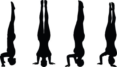 Yoga poz izole üzerinde beyaz arka plan