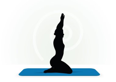 Yoga poz izole üzerinde beyaz arka plan