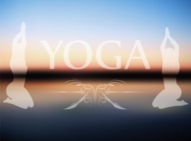 Yoga arka plan bulanık  