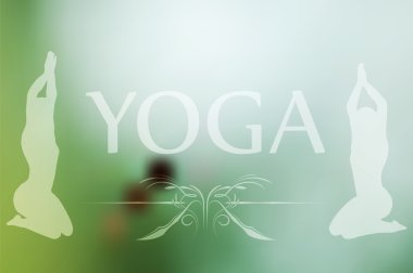 Yoga arka plan bulanık  