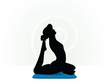 Yoga poz izole üzerinde beyaz arka plan