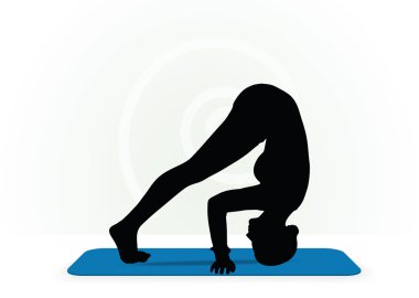 Yoga poz izole üzerinde beyaz arka plan
