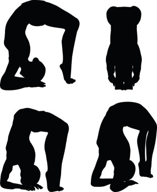 Yoga poz izole üzerinde beyaz arka plan