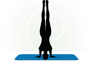 Yoga poz izole üzerinde beyaz arka plan