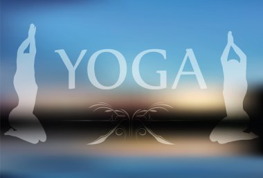 Yoga arka plan bulanık  