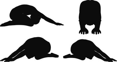 Yoga poz izole üzerinde beyaz arka plan