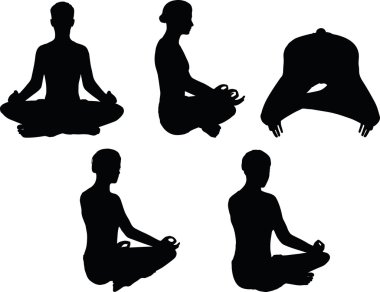 Yoga poz izole üzerinde beyaz arka plan