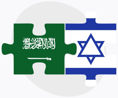 Suudi Arabistan ve İsrail bayrakları bulmaca 