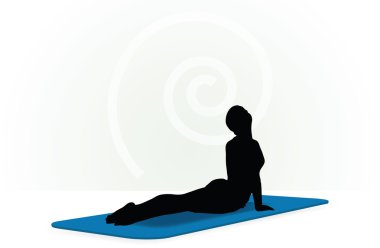 Yoga poz izole üzerinde beyaz arka plan