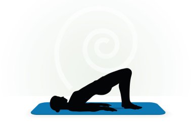 Yoga poz izole üzerinde beyaz arka plan