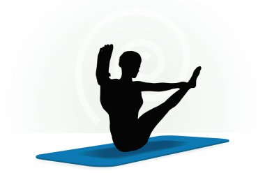 Yoga poz izole üzerinde beyaz arka plan