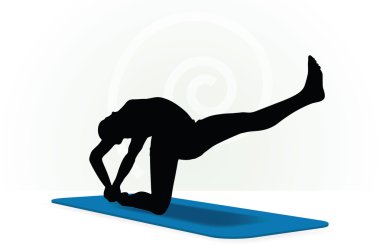 Yoga poz izole üzerinde beyaz arka plan