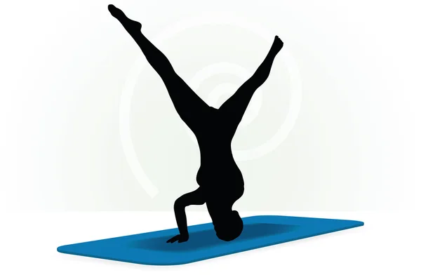 Posa Yoga isolato su sfondo bianco — Vettoriale Stock