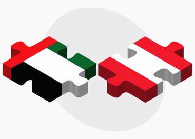 Birleşik Arap Emirlikleri ve Avusturya bayrağı