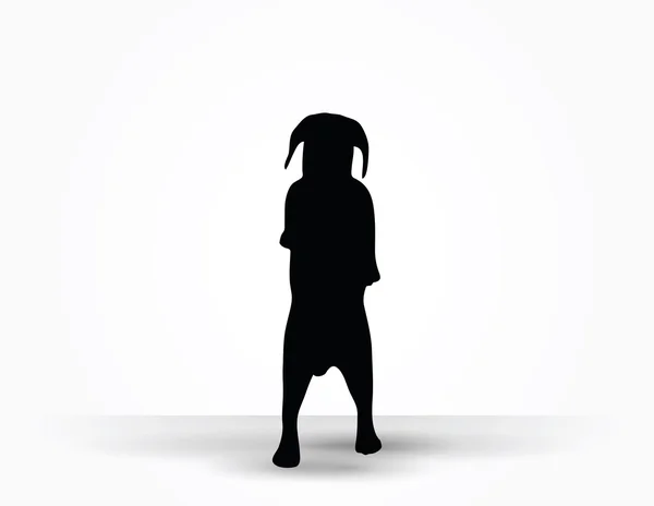 Silhouette pour chien — Image vectorielle