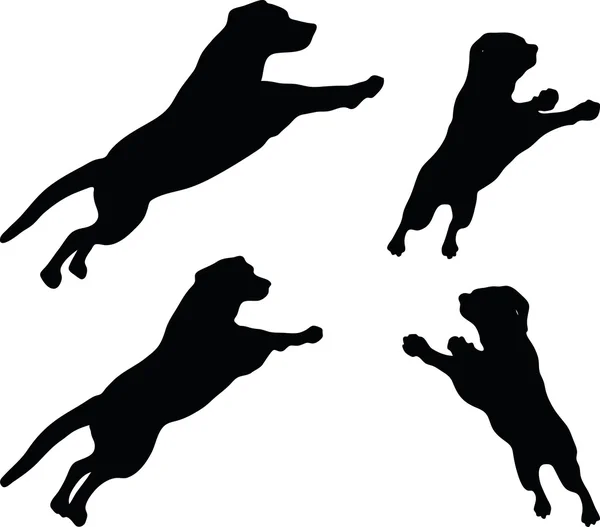 Silhouette pour chien — Image vectorielle