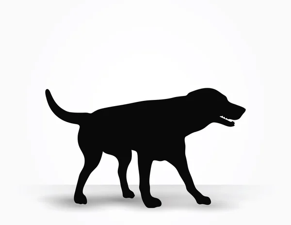 Silhouette pour chien — Image vectorielle