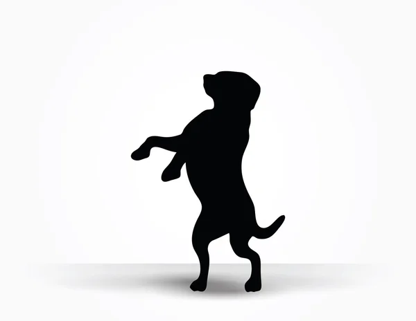 HundeSilhouette – stockvektor