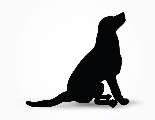 Silhouette pour chien — Image vectorielle