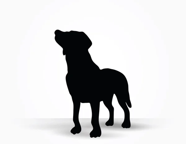 Silhouette pour chien — Image vectorielle