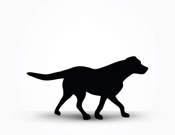 Silhouette pour chien — Image vectorielle