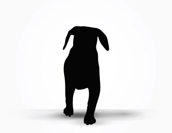 Silhouette pour chien — Image vectorielle