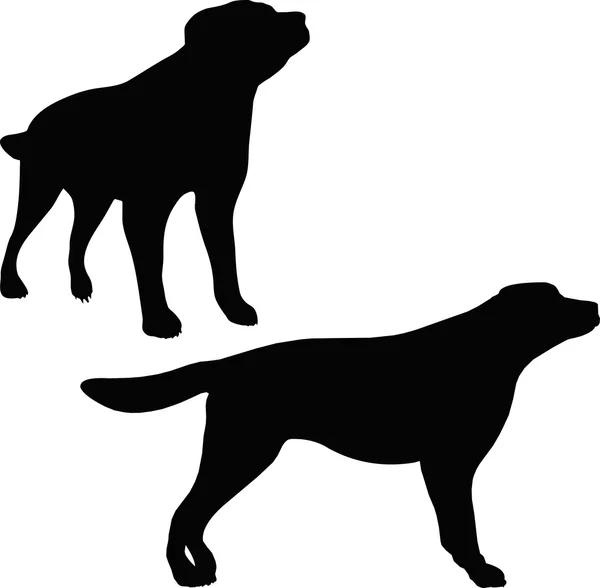 Silhouette pour chien — Image vectorielle