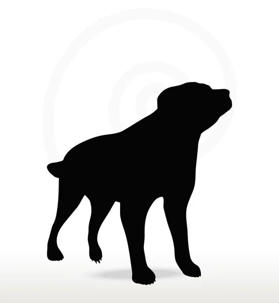 Silhouette pour chien — Image vectorielle