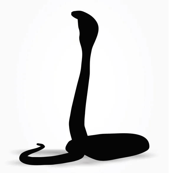 Hadí silueta — Stockový vektor