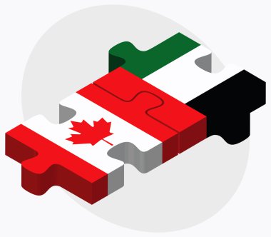 Kanada ve Birleşik Arap Emirlikleri bayrağı