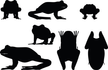 frog silhouette clipart