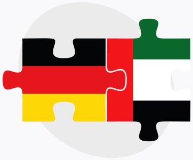 Almanya ve Birleşik Arap Emirlikleri bayrağı