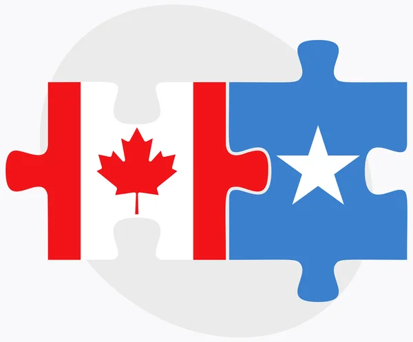 Флаги Канады и Сомали — стоковый вектор