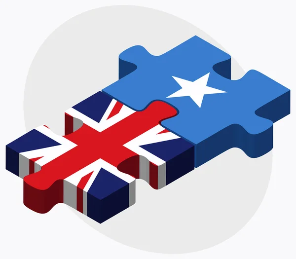イギリス、ソマリア フラグ — ストックベクタ