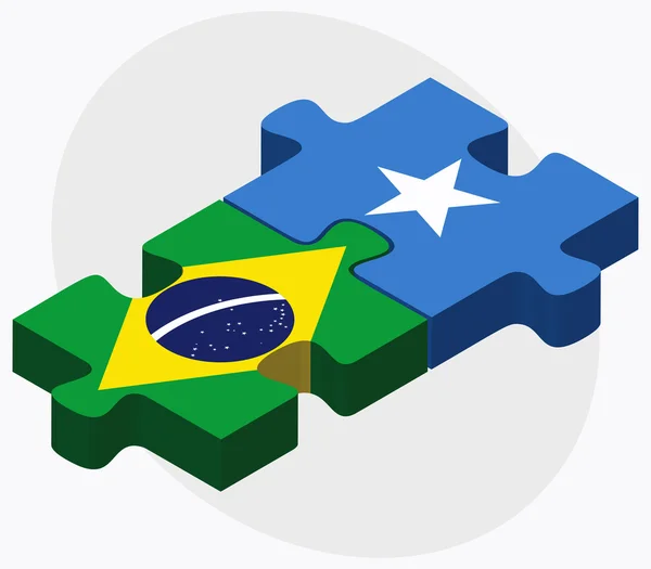ブラジルとソマリア フラグ — ストックベクタ