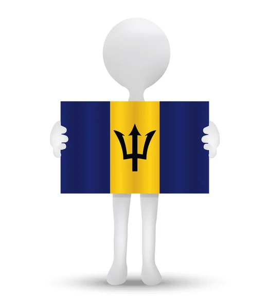 Bendera Barbados - Stok Vektor