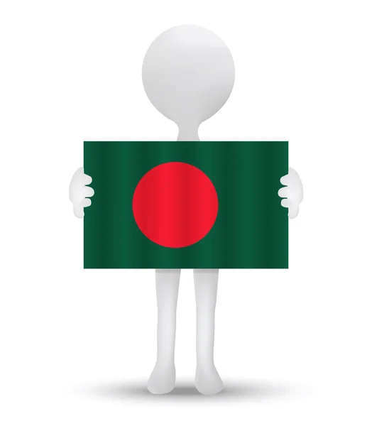 Bandiera di Repubblica popolare del Bangladesh — Vettoriale Stock