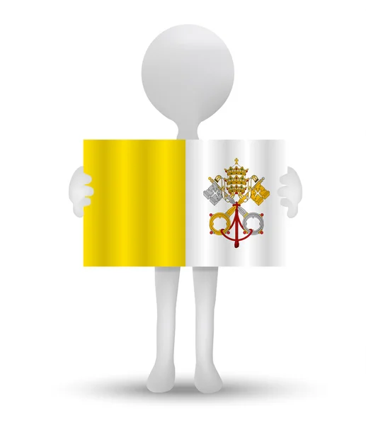 Bandera del Estado de la Ciudad del Vaticano — Vector de stock