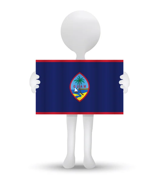 Vlag van Amerikaanse grondgebied van Guam — Stockvector