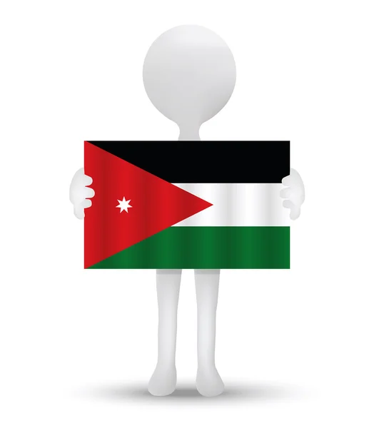 Drapeau du Royaume hachémite de Jordanie — Image vectorielle