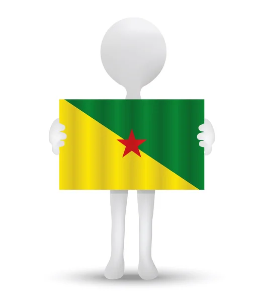 Vlag van Frans Guyana — Stockvector