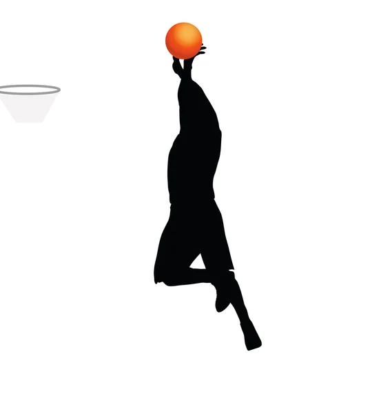 Jugador de baloncesto — Vector de stock