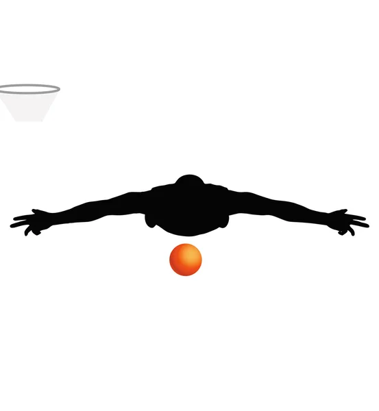 Basketbalspeler — Stockvector