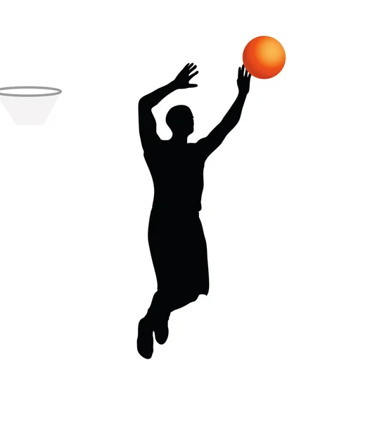 Jugador de baloncesto — Vector de stock